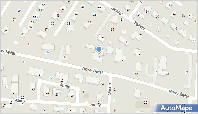 Gdańsk, Nowy Świat, 3, mapa Gdańska