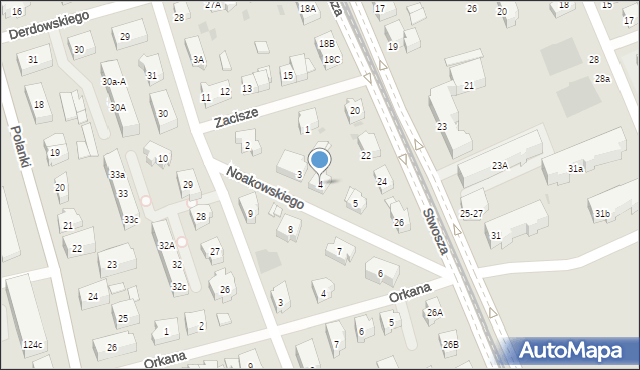 Gdańsk, Noakowskiego Stanisława, 4, mapa Gdańska