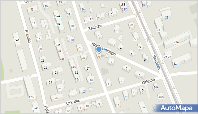 Gdańsk, Noakowskiego Stanisława, 9, mapa Gdańska