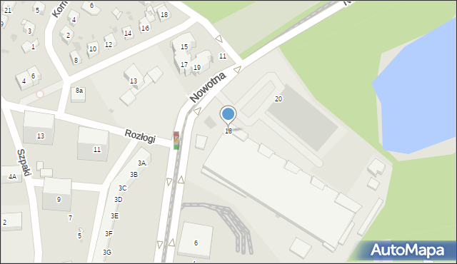 Gdańsk, Nowotna, 18, mapa Gdańska