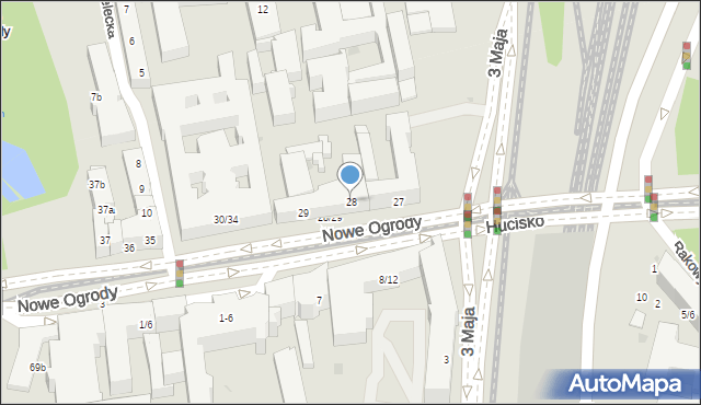 Gdańsk, Nowe Ogrody, 28, mapa Gdańska