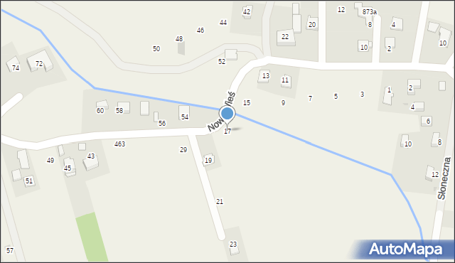 Gdów, Nowa Wieś, 17, mapa Gdów