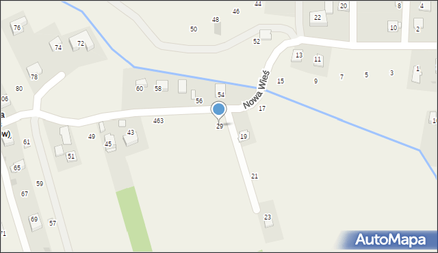 Gdów, Nowa Wieś, 29, mapa Gdów