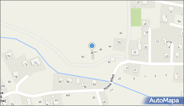 Gdów, Nowa Wieś, 48, mapa Gdów