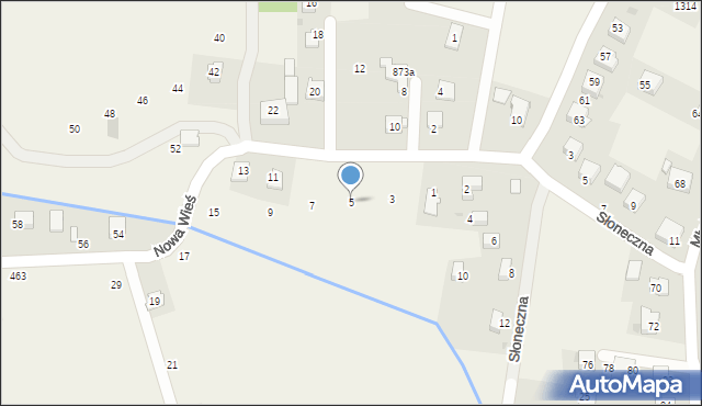 Gdów, Nowa Wieś, 5, mapa Gdów