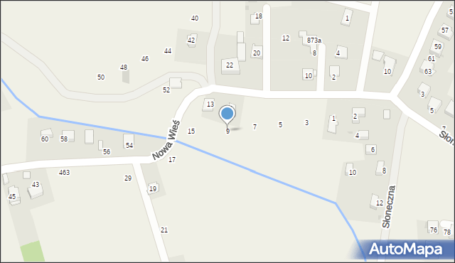 Gdów, Nowa Wieś, 9, mapa Gdów