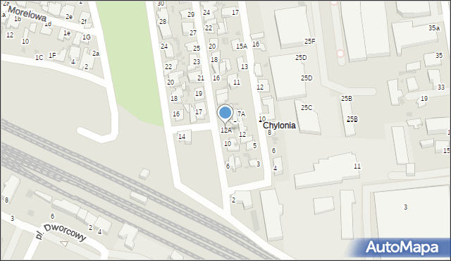 Gdynia, Nowodworskiego, 12A, mapa Gdyni