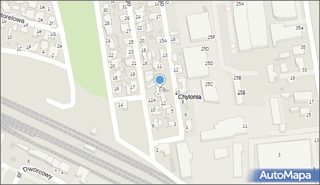 Gdynia, Nowodworskiego, 14, mapa Gdyni