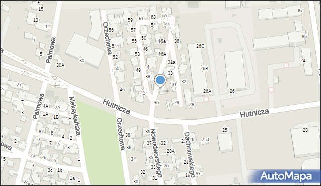 Gdynia, Nowodworskiego, 40, mapa Gdyni