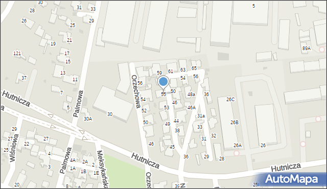 Gdynia, Nowodworskiego, 55, mapa Gdyni