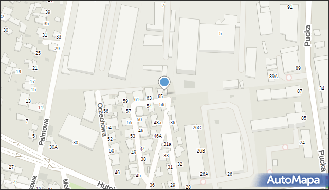 Gdynia, Nowodworskiego, 67, mapa Gdyni