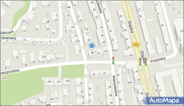 Gdynia, Nowogrodzka, 16, mapa Gdyni