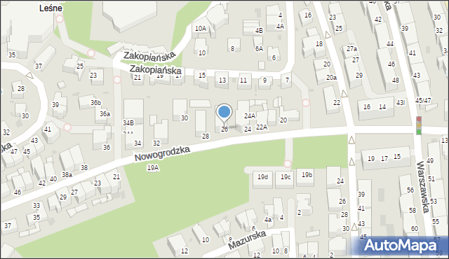 Gdynia, Nowogrodzka, 26, mapa Gdyni