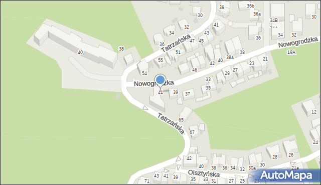 Gdynia, Nowogrodzka, 41, mapa Gdyni