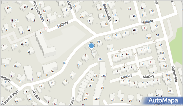 Gdynia, Nocznickiego Tomasza, 1, mapa Gdyni