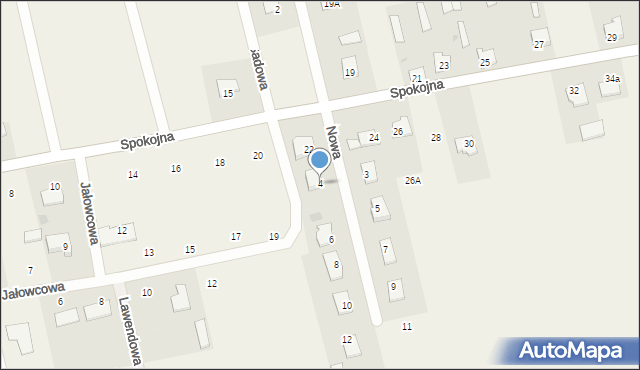 Giełczyn, Nowa, 4, mapa Giełczyn