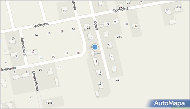 Giełczyn, Nowa, 6, mapa Giełczyn