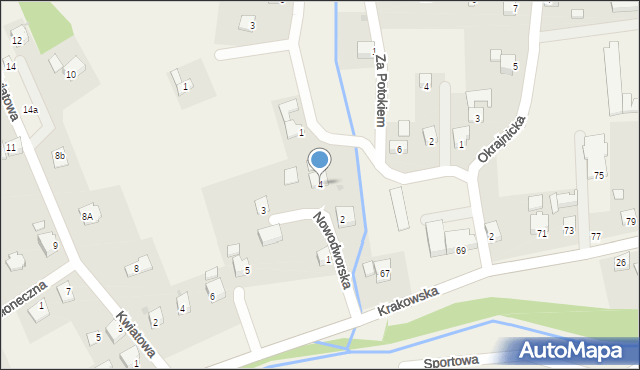 Gilowice, Nowodworska, 4, mapa Gilowice