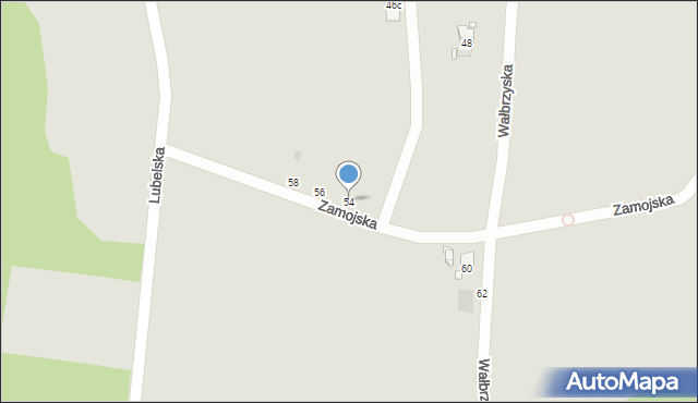 Gliwice, Nowosądecka, 54, mapa Gliwic