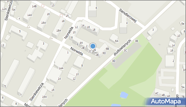 Głogów, Norwida Cypriana Kamila, 2D, mapa Głogów