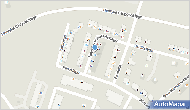 Głogów, Nowaka-Jeziorańskiego Jana, 10, mapa Głogów