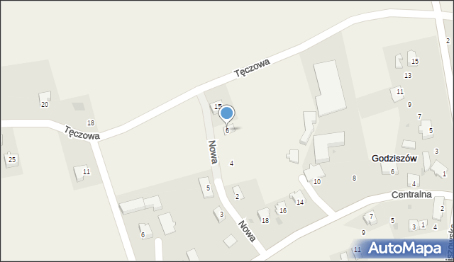 Godziszów, Nowa, 6, mapa Godziszów