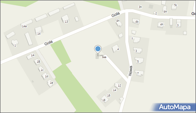 Gola, Nowa, 8, mapa Gola