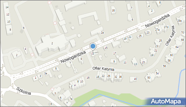 Goleniów, Nowogardzka, 11, mapa Goleniów