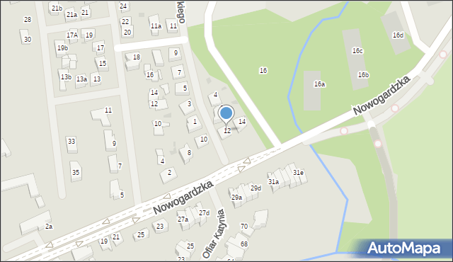 Goleniów, Nowogardzka, 12, mapa Goleniów