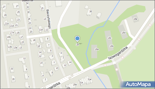 Goleniów, Nowogardzka, 16, mapa Goleniów