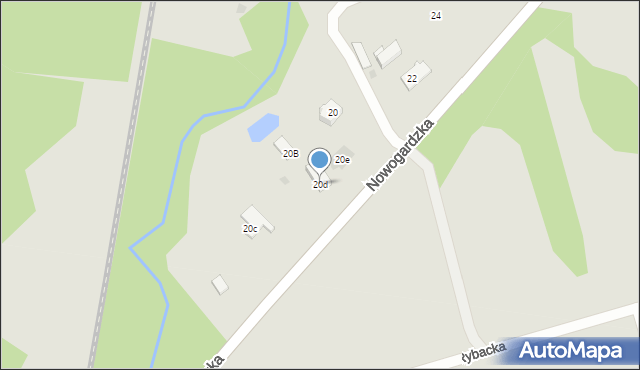 Goleniów, Nowogardzka, 20d, mapa Goleniów