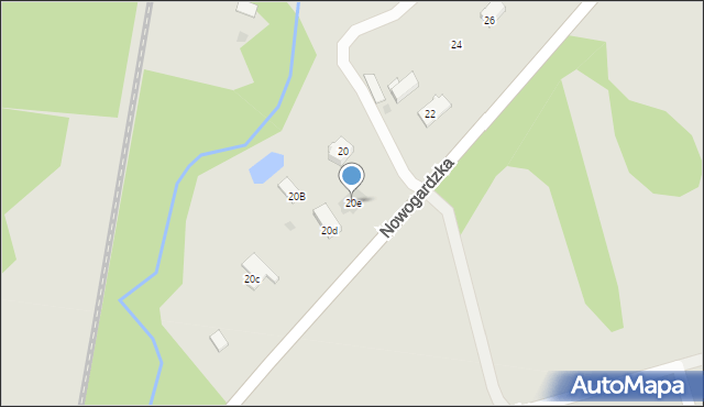 Goleniów, Nowogardzka, 20e, mapa Goleniów
