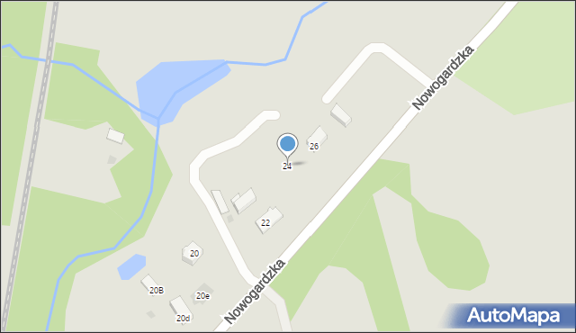 Goleniów, Nowogardzka, 24, mapa Goleniów