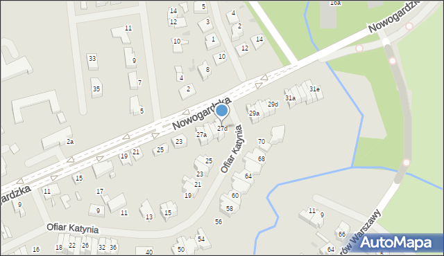 Goleniów, Nowogardzka, 27d, mapa Goleniów