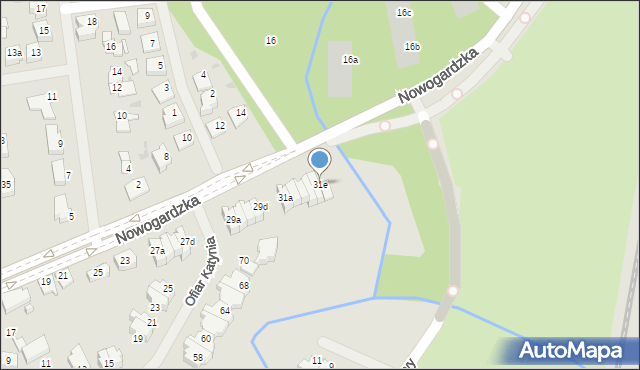 Goleniów, Nowogardzka, 31e, mapa Goleniów