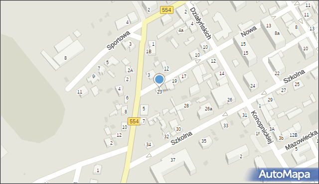 Golub-Dobrzyń, Nowa, 23, mapa Golub-Dobrzyń