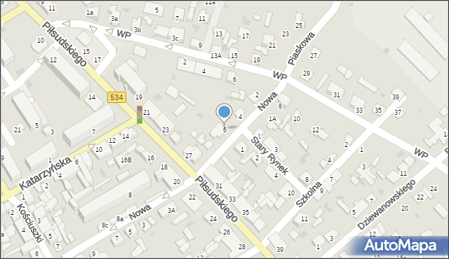 Golub-Dobrzyń, Nowa, 6, mapa Golub-Dobrzyń