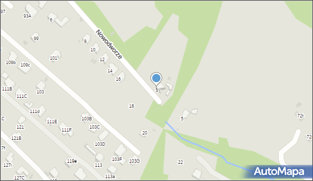 Gorlice, Nowodworze, 3, mapa Gorlic