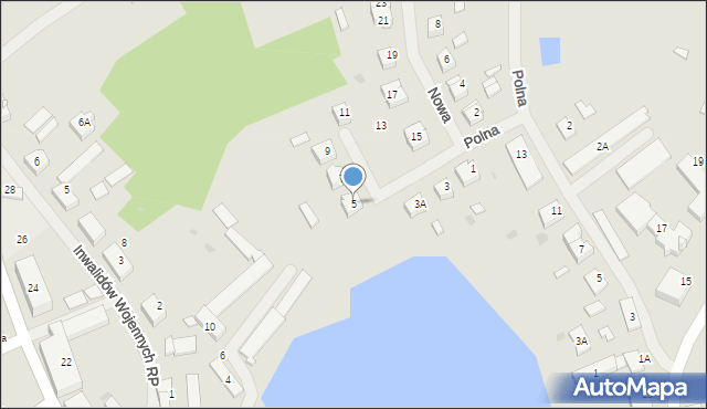 Górowo Iławeckie, Nowa, 5, mapa Górowo Iławeckie