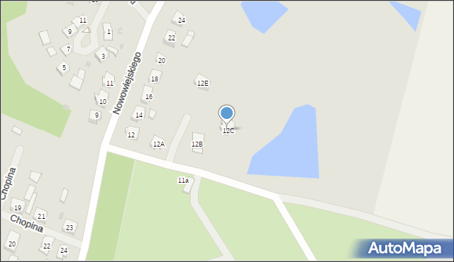 Górowo Iławeckie, Nowowiejskiego Feliksa, 12C, mapa Górowo Iławeckie