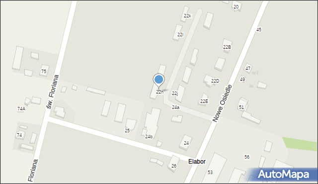 Górzno, Nowe Osiedle, 22n, mapa Górzno