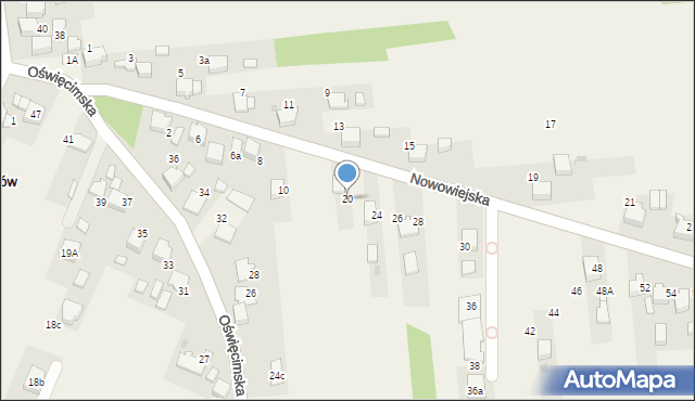 Gorzów, Nowowiejska, 20, mapa Gorzów