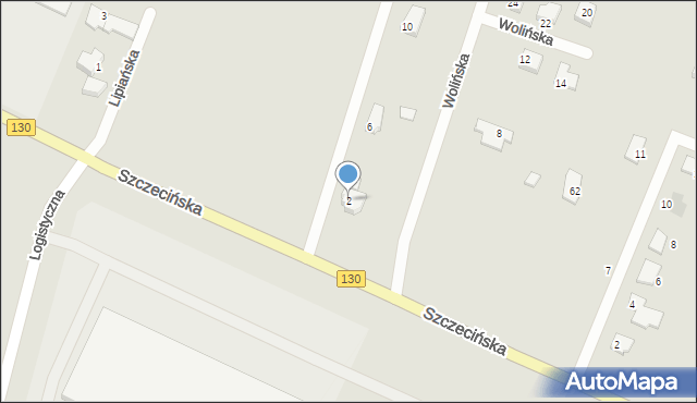 Gorzów Wielkopolski, Nowogardzka, 2, mapa Gorzów Wielkopolski