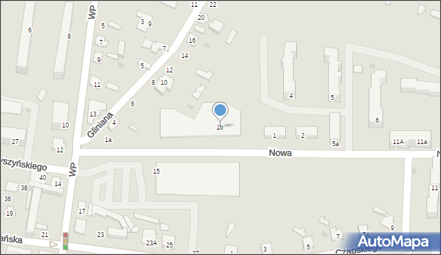 Gostynin, Nowa, 1b, mapa Gostynin