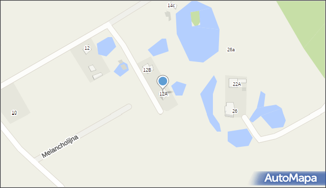 Grabowiec, Nostalgiczna, 12A, mapa Grabowiec