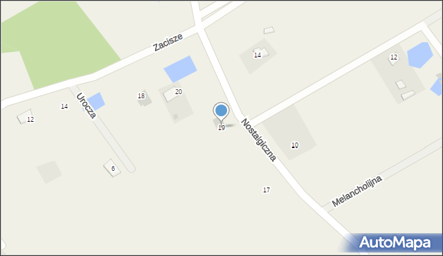 Grabowiec, Nostalgiczna, 19, mapa Grabowiec