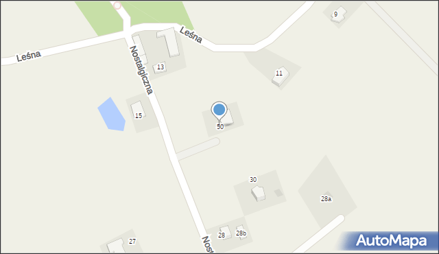 Grabowiec, Nostalgiczna, 50, mapa Grabowiec