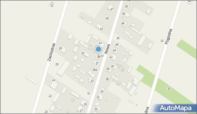 Gręzówka, Nowa, 39, mapa Gręzówka