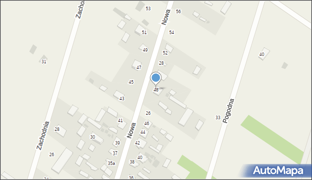 Gręzówka, Nowa, 48, mapa Gręzówka