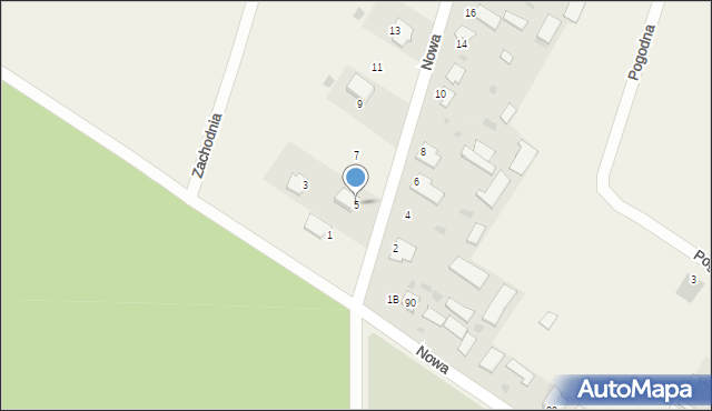 Gręzówka, Nowa, 5, mapa Gręzówka